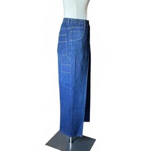 Women's Relaxed Carpenter Fit Chic Jeans with Elastic Waist